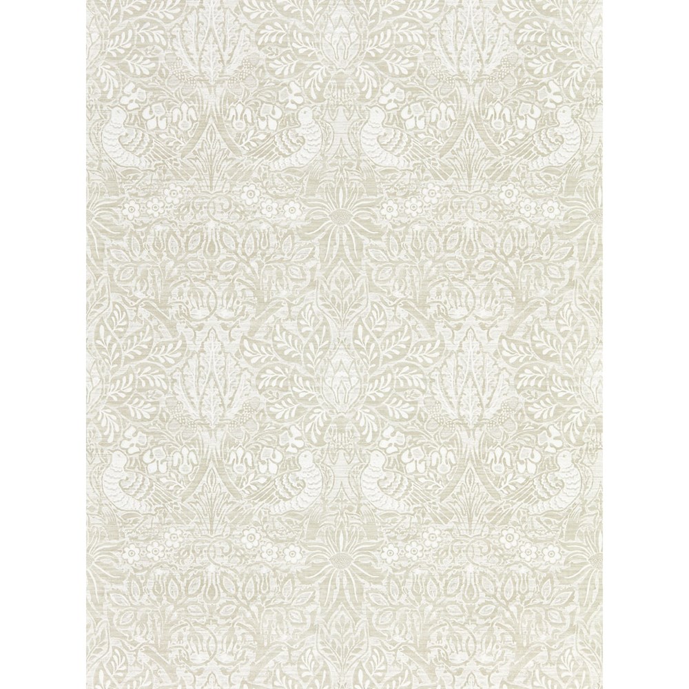 Pure Dove and Rose Wallpaper 216521 by Morris & Co in White Clover